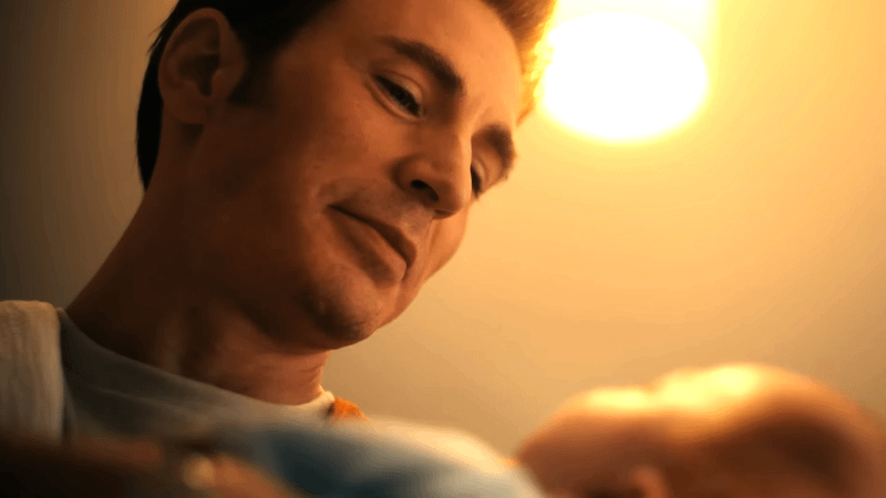 Chris Evans as Steve Rogers without a beard in 'Avengers: Doomsday' trailer.