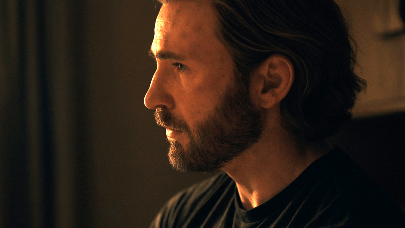 Avengers Doomsday, Chris Evans Steve Rogers with beard and long hair.