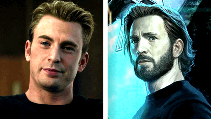 Chris Evans as Steve Rogers in the MCU.