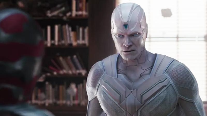 Paul Bettany as White Vision in 'WandaVision.'