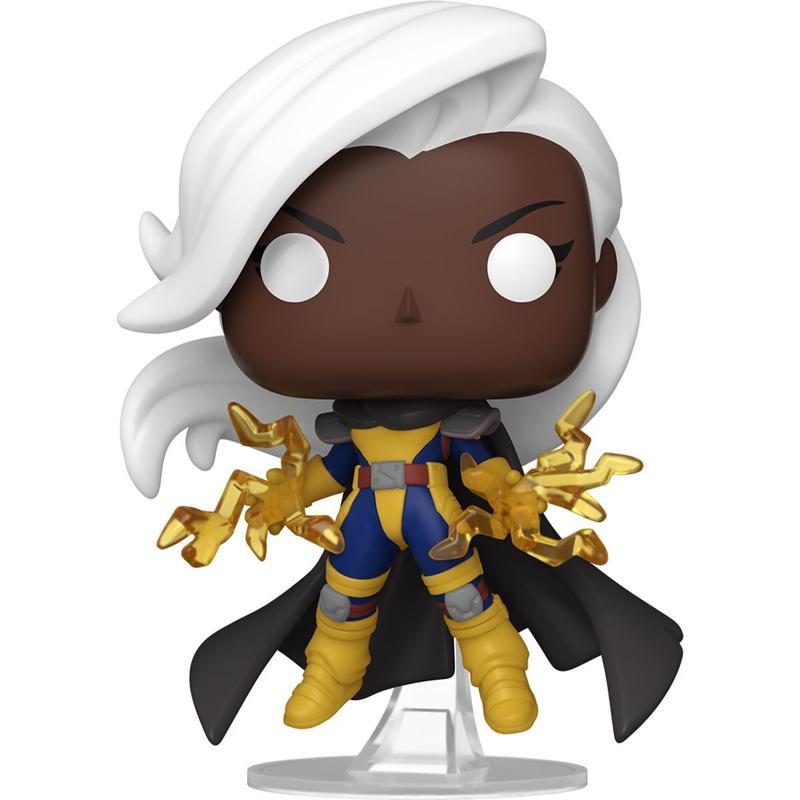Ororo Munroe rocking a blue and yellow X-Men suit.