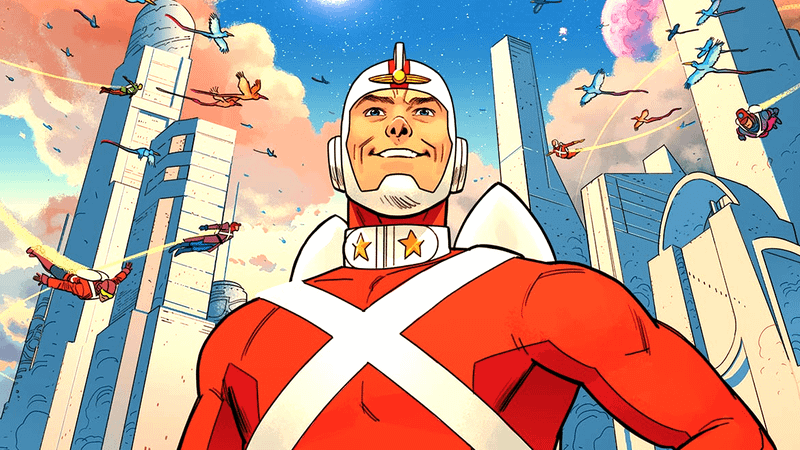 Adam Strange in his Captain Comet costume in Strange Adventures