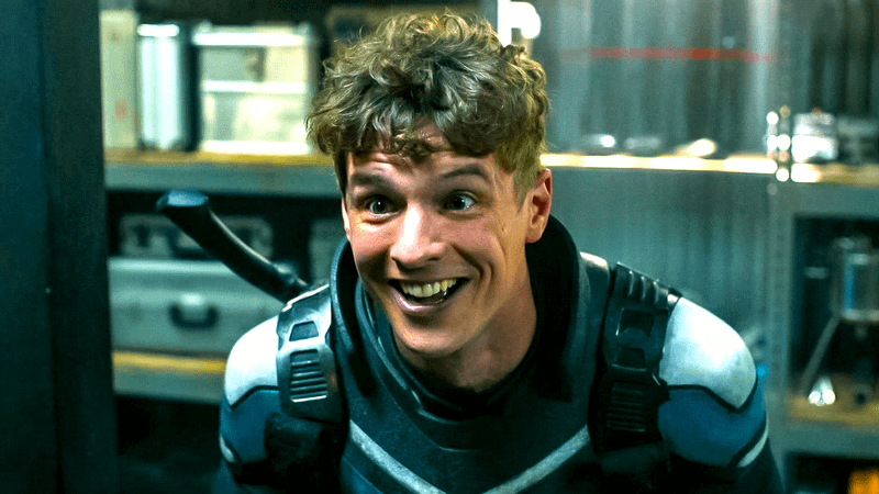 Freddie Stroma as Vigilante in Peacemaker Season 2.