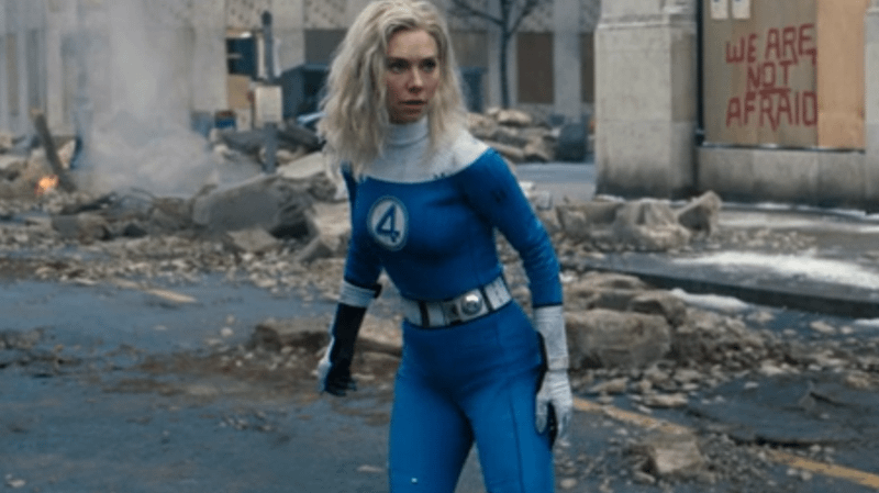 Vanessa Kirby in Invisible Woman suit in Fantastic Four First Steps