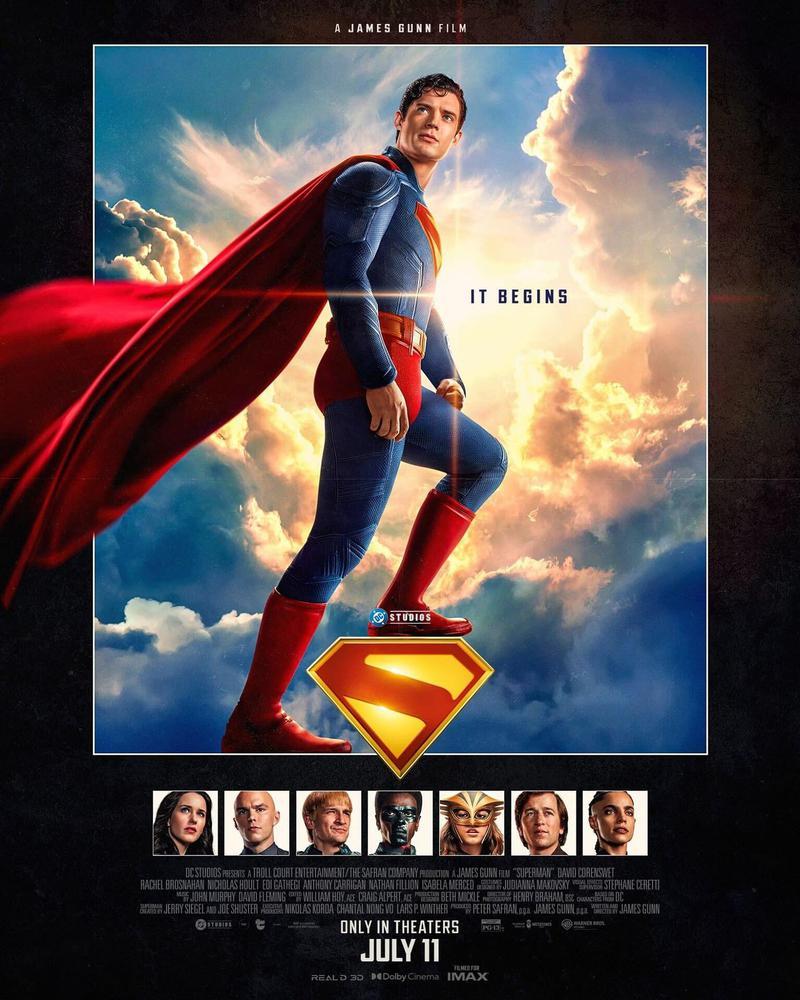 Superman poster from DC Studios