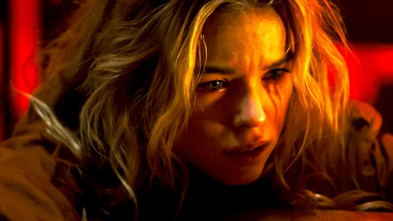 Supergirl crying over Krypto in Supergirl.