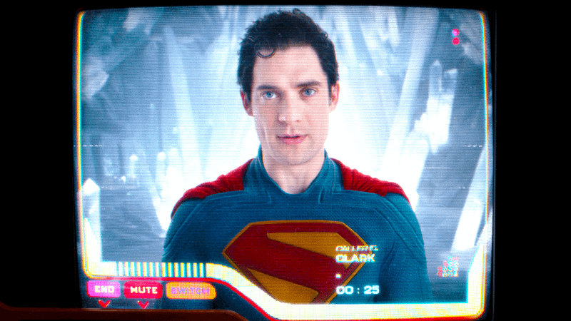 Superman message in Supergirl.