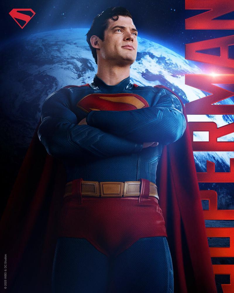 a different Superman poster with a more dramatic backdrop.