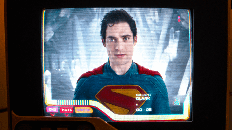 Superman in a video message sent to Supergirl.