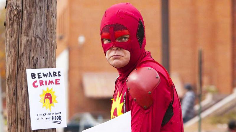 Rainn Wilson as Crimson Bolt in Super.