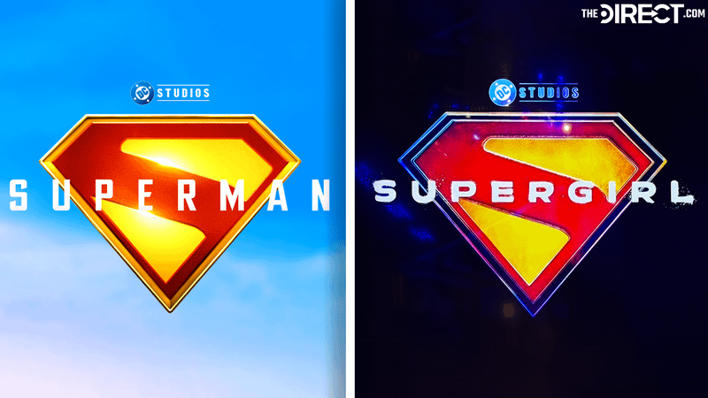 A comparison of Superman and Supergirl's DCU logo