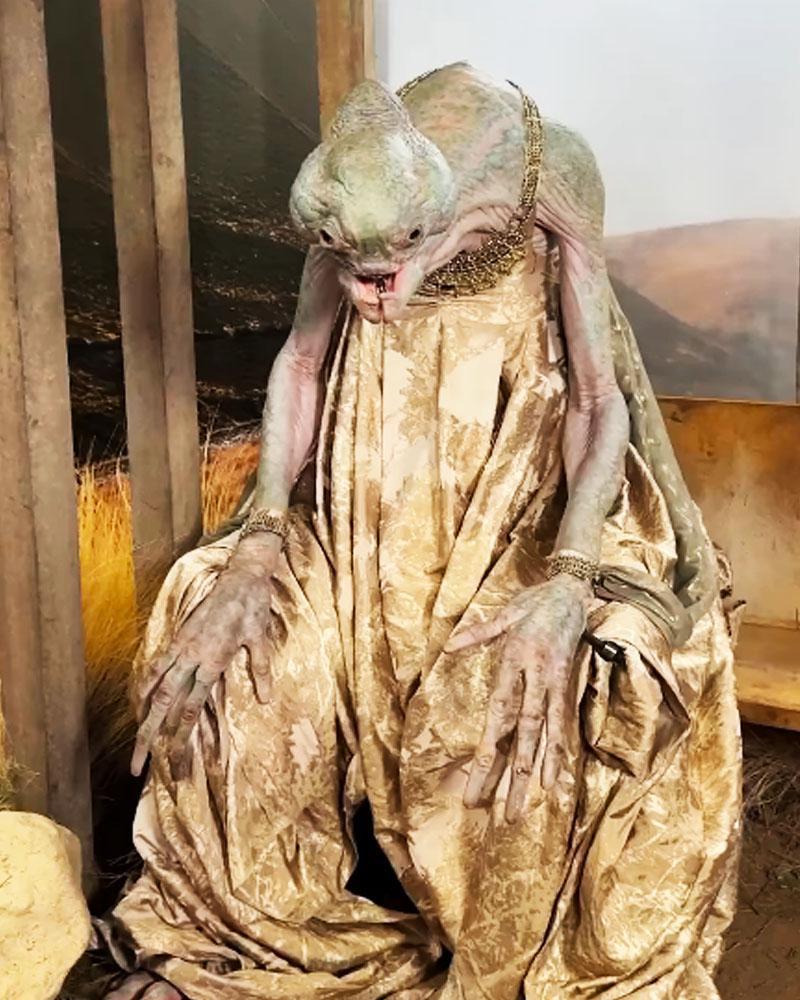 Supergirl 2026, alien animatronic.