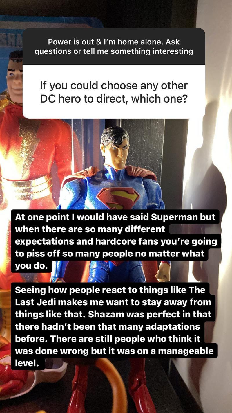 Superman Shazam Question Instagram Stories