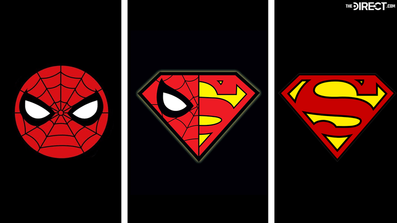 Logos of Superman and Spider-Man for Superman/Spider-Man crossover.