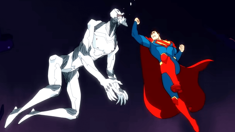 Superman fights villain  in My Adventures with Superman Season 3.