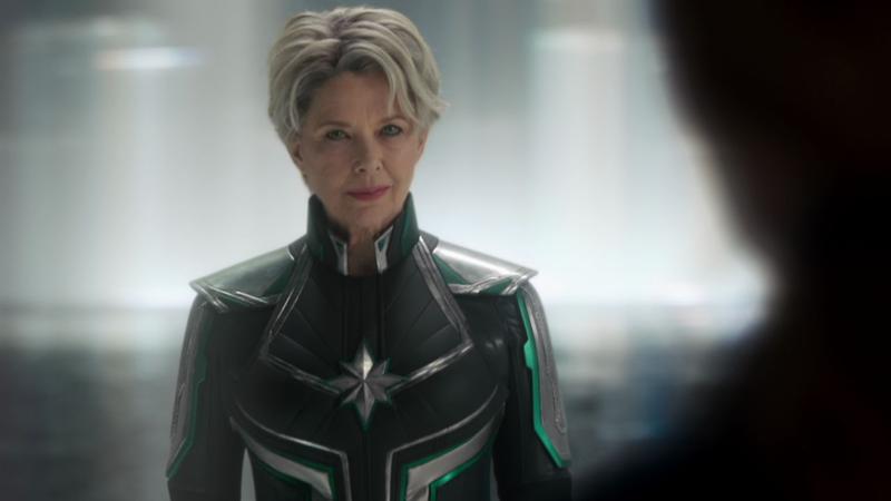 The Supreme Intelligence smirking in Captain Marvel.