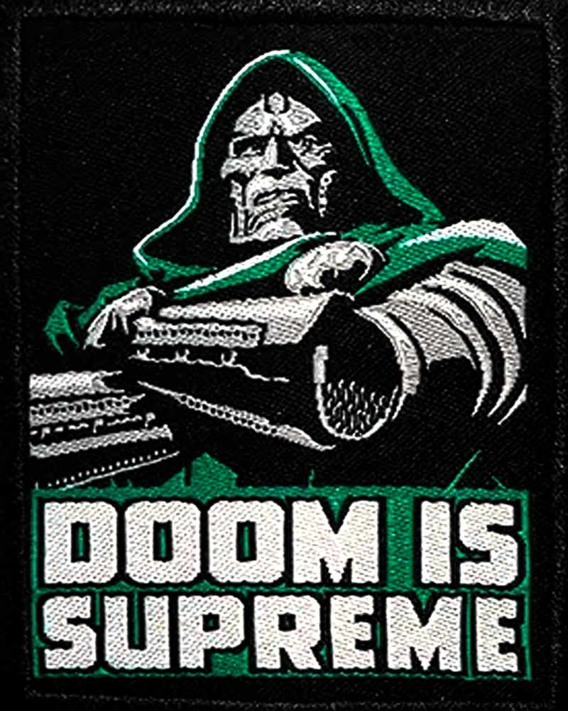 Dr. Doom Embroidered Patch with the 