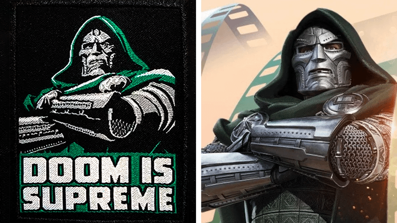 New Doomsday patch compared to the past CinemaCon art.