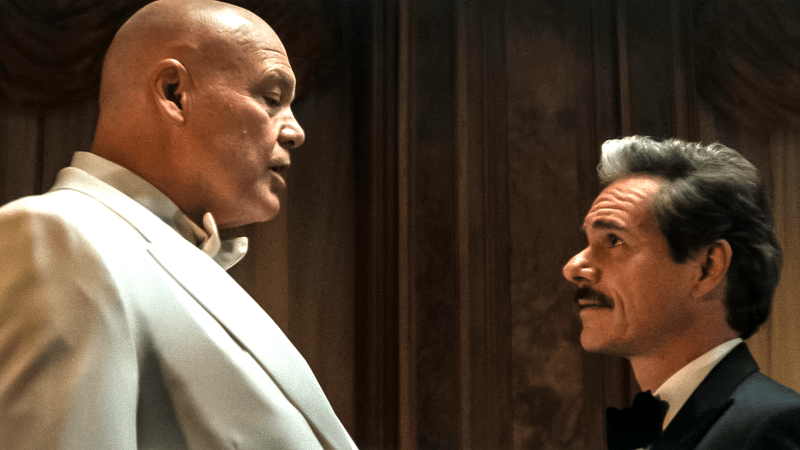 Duquesne having a confrontation with Mayor Fisk.