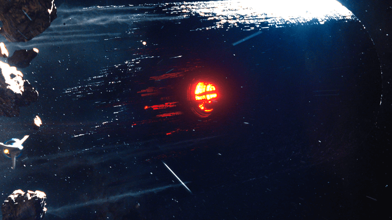 The Taa II flying through space in The Fantastic Four: First Steps
