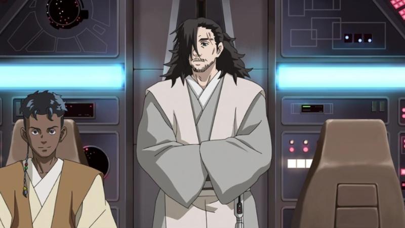 Tajin Crosses crossing his arms in Star Wars Visions.