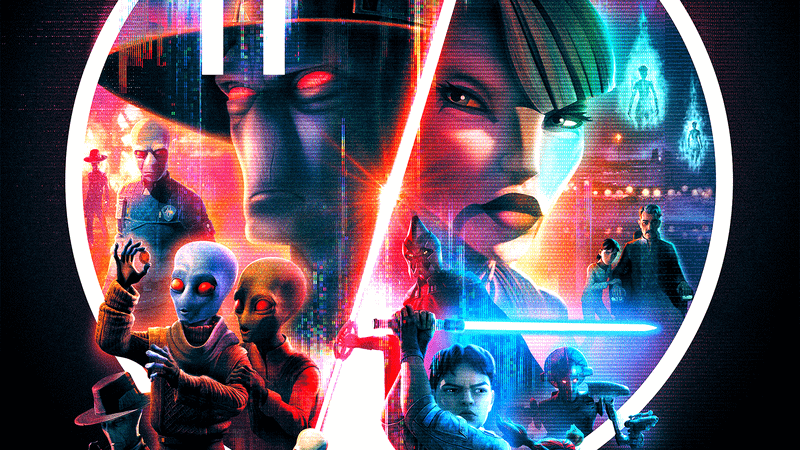Cad Bane and Asajj Ventress in Star Wars: Tales of the Underworld Poster