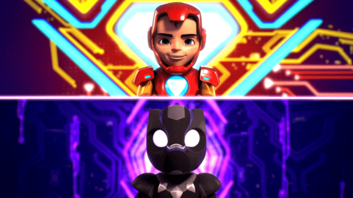 T'Challa and Tony Stark in Iron Man and His Awesome Friends