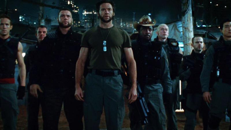 Team X standing together in X-Men Origins: Wolverine.