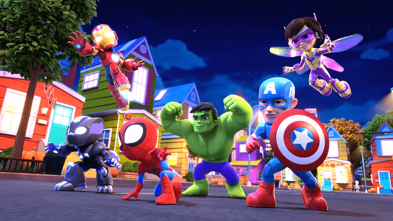 Spidey and the Avengers: Halloween Team-Up lineup.