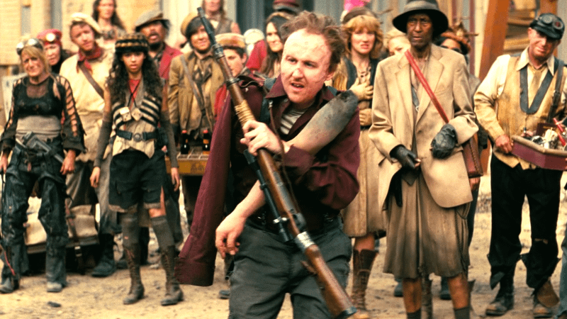 Thaddeus carrying his arm in Fallout Season 2 Episode 7.