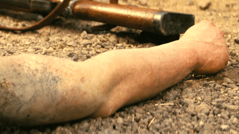 Thaddeus' fallen arm in Fallout Season 2 Episode 7.