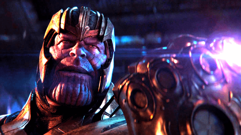 Thanos wielding the Power Stone.