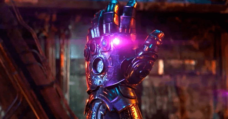 The Power Stone in Thanos' Infinity Gauntlet in Avengers: Infinity War.