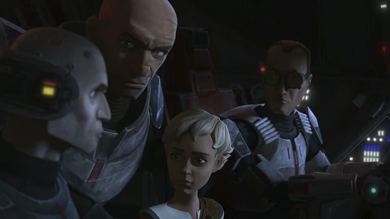 Omega and Clone Force 99 in The Bad Batch.