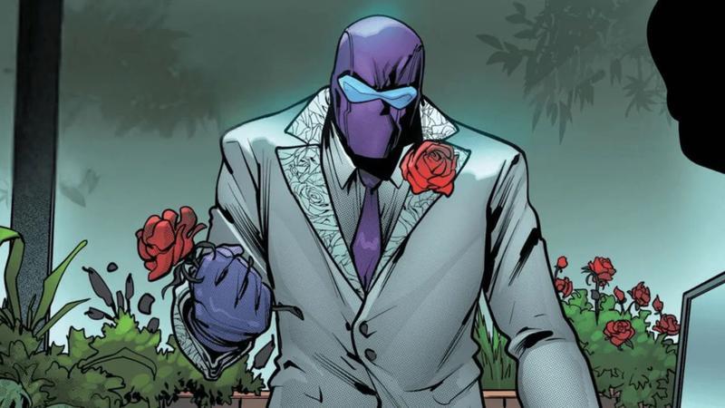 The Rose crushing a flower in Marvel Comics.