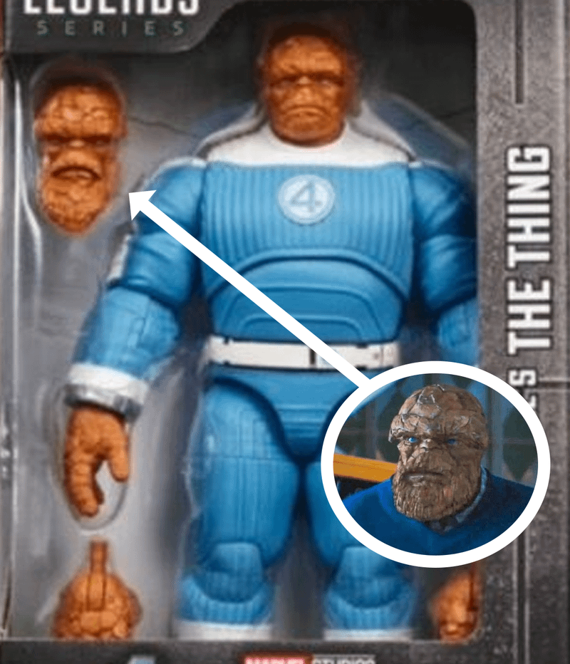 The Thing with a beard on Avengers: Doomsday merch.