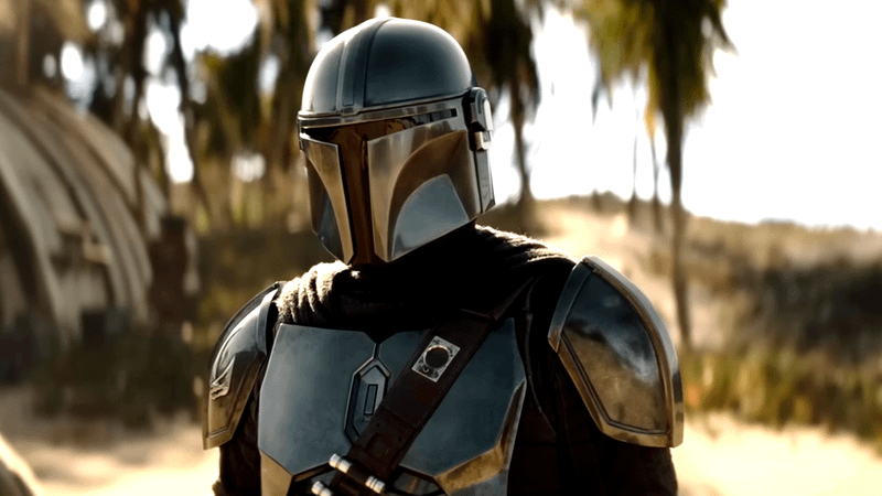 Pedro Pascal as Din Djarin in The Mandalorian and Grogu.