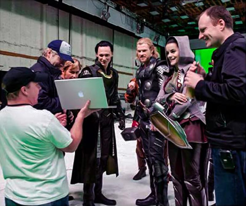 Thor, Fandral, Loki, Sif, Kevin Feige