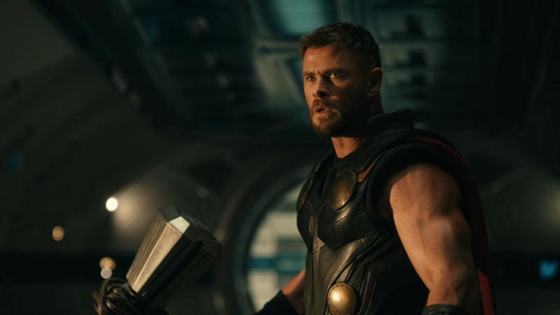 Thor looking shocked in the Avengers: Doomsday trailer.