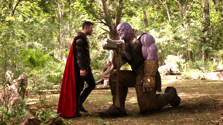 Thor and Thanos in Wakanda