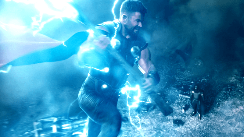 Thor vs. Doom in Avengers: Doomsday.