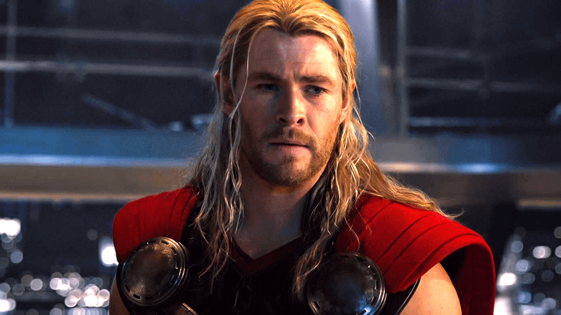 Chris Hemsworth as Thor in Avengers: Age of Ultron.