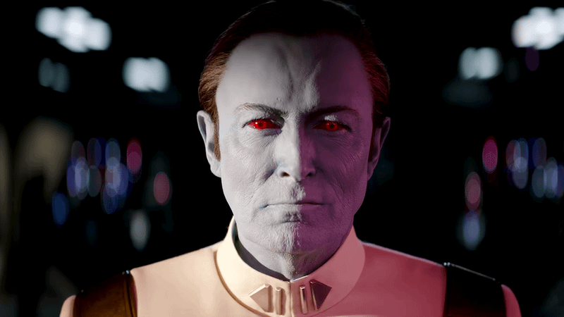 Lars Mikkelsen as Thrawn in Ahsoka Season 2.