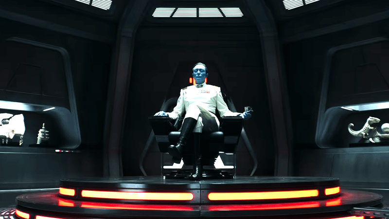 Lars Mikkelsen as Grand Admiral Thrawn in 'Ahsoka' Season 2.