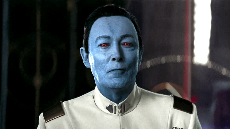 Lars Mikkelsen as Grand Admiral Thrawn in 'Ahsoka.'