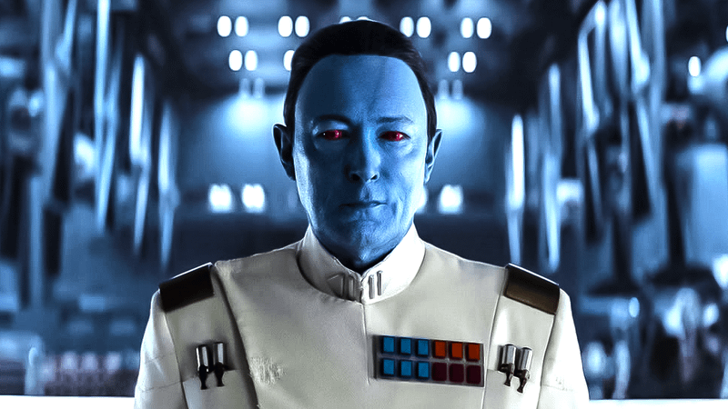 Lars Mikkelsen as Grand Admiral Thrawn in Ahsoka.