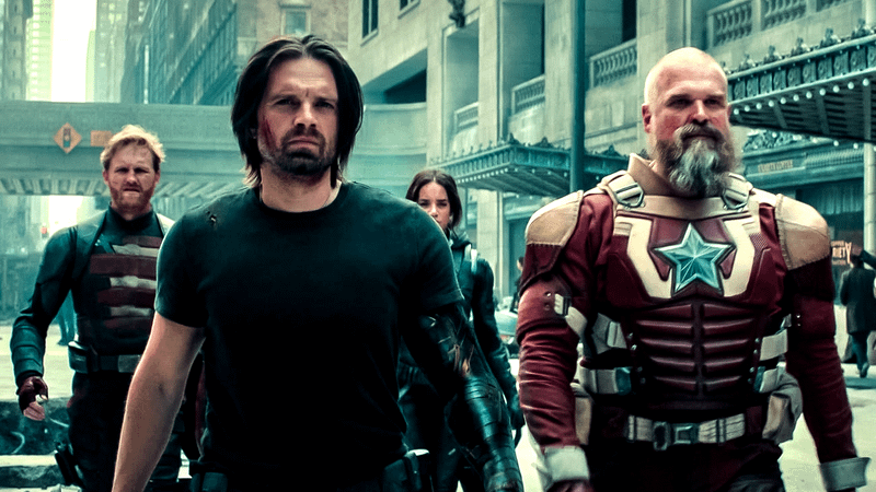 Thunderbolts on streets in New York.