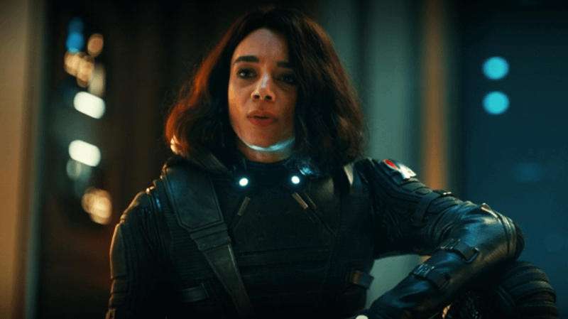 Hannah John-Kamen in New Avengers costume from Thunderbolts*