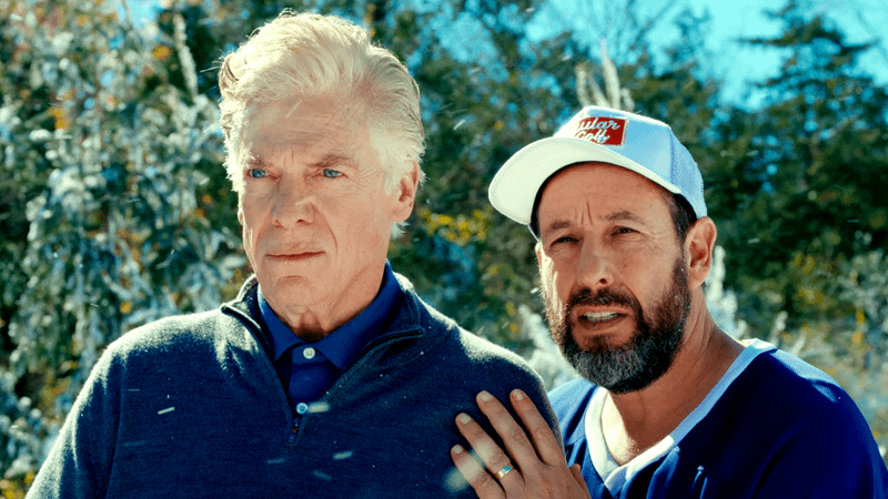Christopher McDonald as Shooter McGavin & Adam Sandler as Happy Gilmore in Happy Gilmore 2