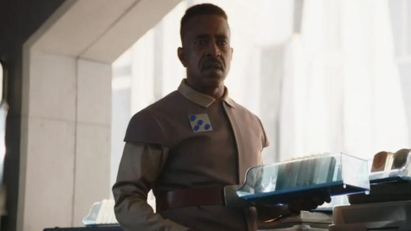 Colonel Tuttle looking shocked in Star Wars: The Mandalorian.